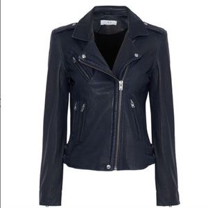 Iro Han leather jacket. Navy. Excellent condition